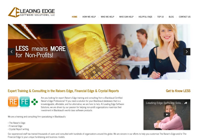 glowspa salon spa website design