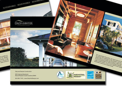 daly and sawyer brochure graphic design