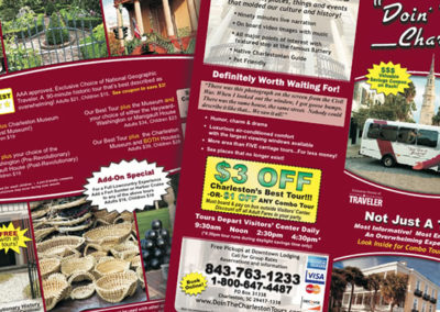 doin the charleston tours brochure graphic design