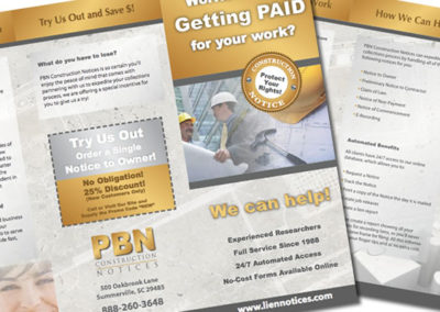 pbn brochure graphic design
