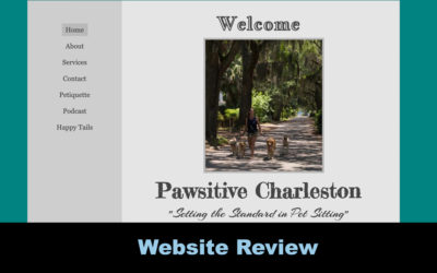 Website Review: Pawsitive Charleston