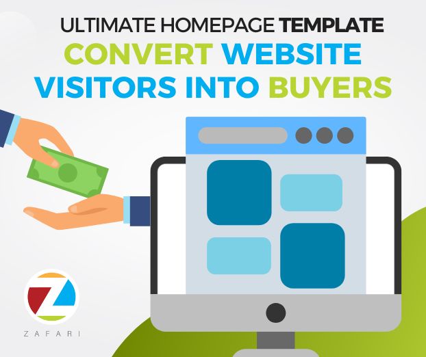 ultimate website homepage template to convert visitors into buyers